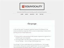 Tablet Screenshot of equivocality.com